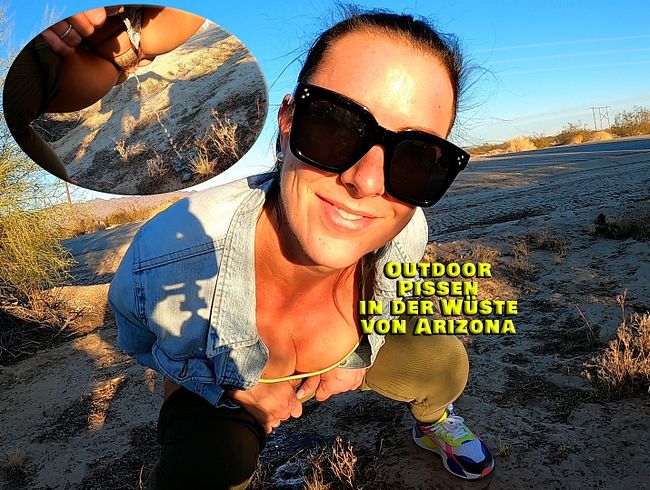 Outdoor pissen in der Wüste Arizonas